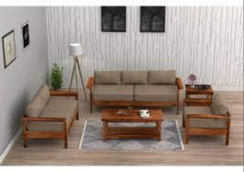 Wooden Sofa Set — image 1
