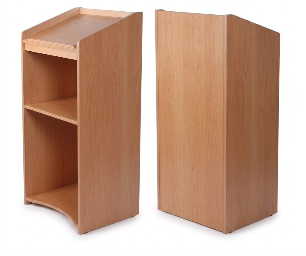 Wooden Floor-Standing Lectern Podium — image 1
