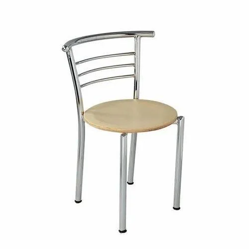 Wooden Seat Aluminium Chair — image 1