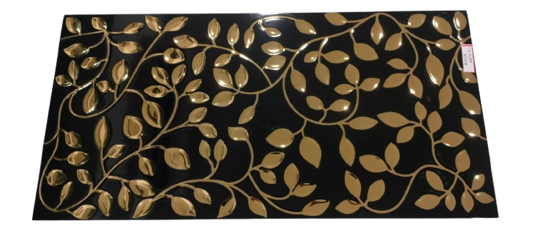 gold leaf decorative wall tile — image 1